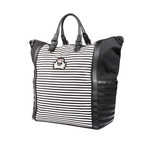 Maurice Shopping Tote // Black + White