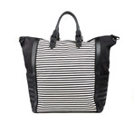 Maurice Shopping Tote // Black + White