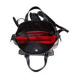 Syd Wool Backpack // Black + White