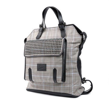 Syd Wool Backpack // Black + White