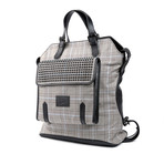 Syd Wool Backpack // Black + White