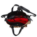 Syd Leather Backpack // Leopard