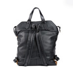 Syd Leather Backpack // Leopard