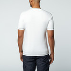 Ribbed Henley // White (XL)