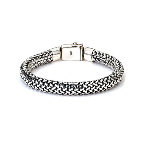 Sterling Silver Weave Bracelet