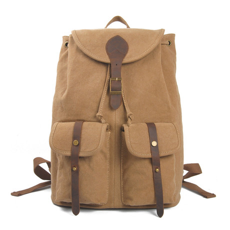 Canvas Backpack // Khaki