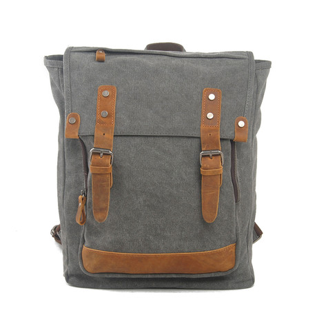Canvas Backpack // Grey