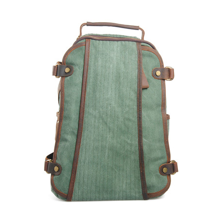 Canvas Backpack // Green