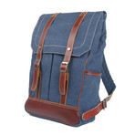 Canvas Backpack // Blue