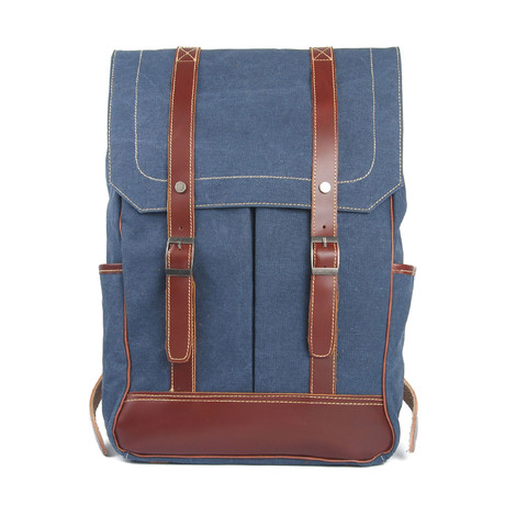 Canvas Backpack // Blue