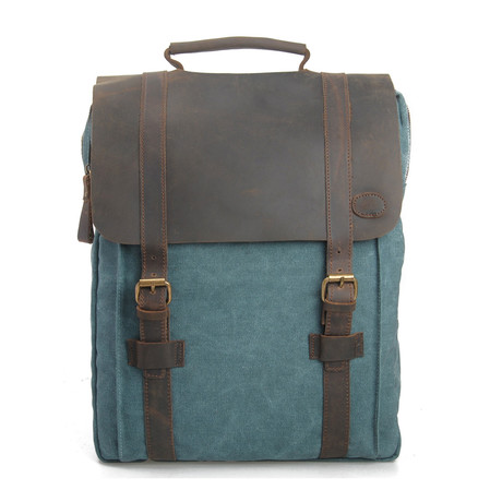 Canvas Backpack // Turquoise