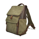 Canvas Backpack // Army Green