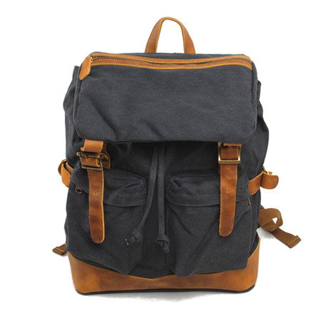 Canvas Backpack // Dark Grey