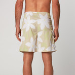 Sand Cove Boardshort // Green + White (34)