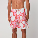 Tahiti Explosion Boardshort // Pink (30)