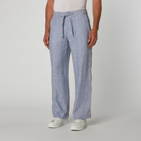 Island Company // Beachcomber Linen Pant // Blue (XL)