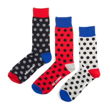 Frederick Dress Sock // Red // Pack of 3