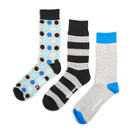Grayson Dress Sock // Heather Grey // Pack of 3