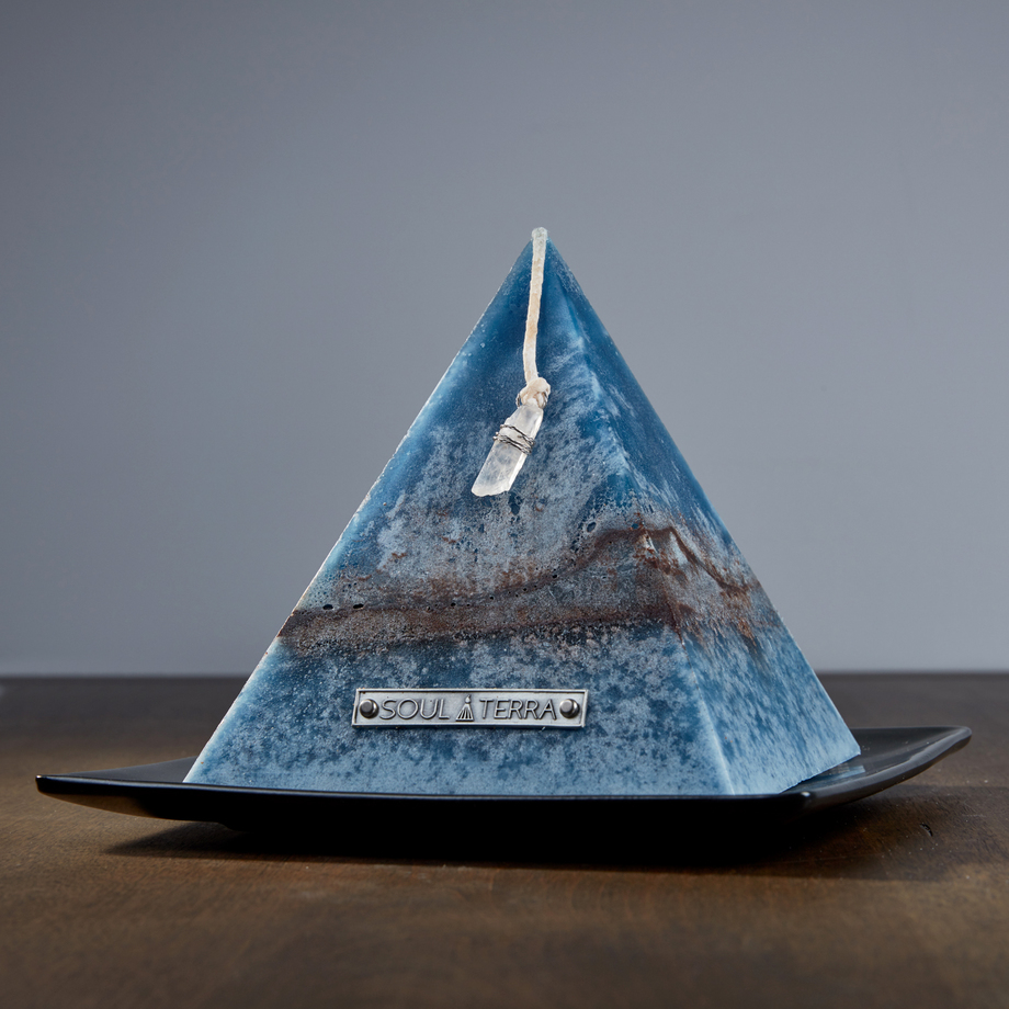 SoulTerra Crystal Pyramid Candles Touch of Modern