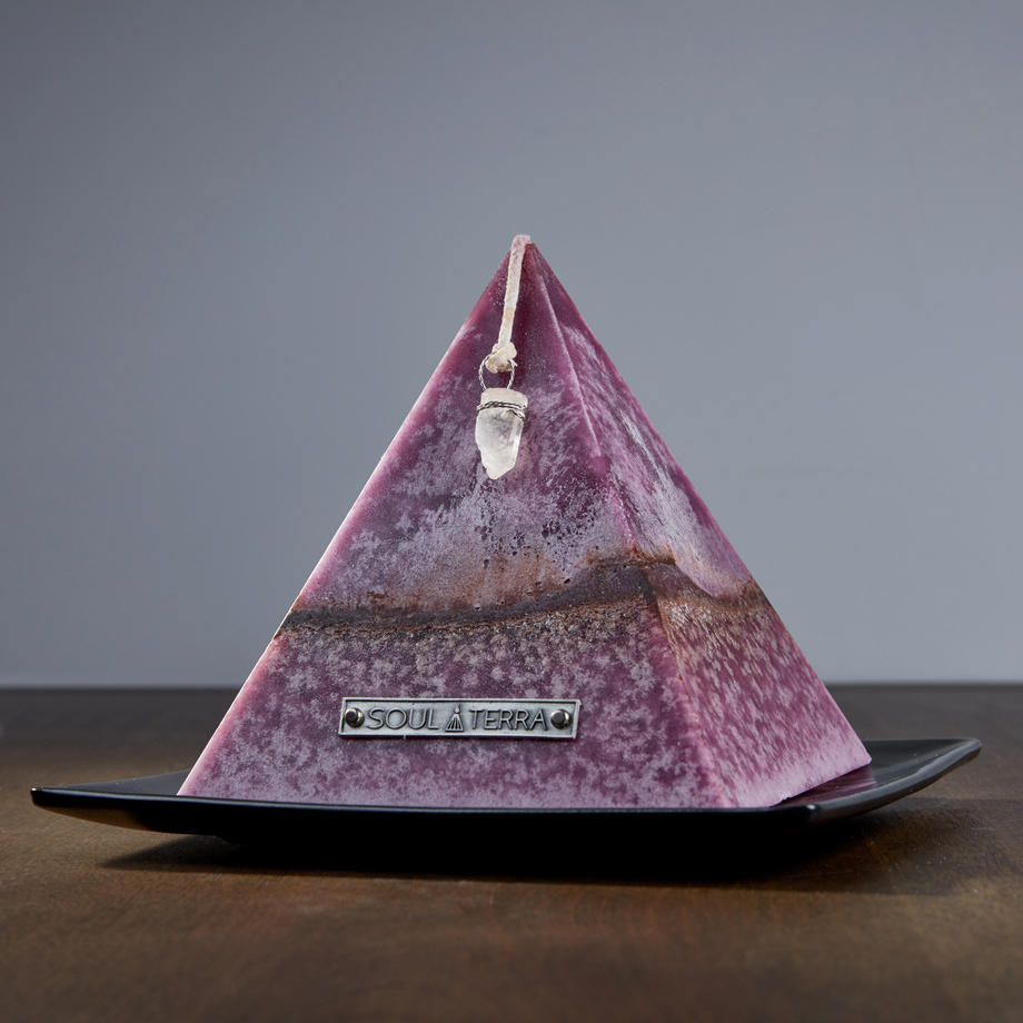 SoulTerra Crystal Pyramid Candles Touch of Modern