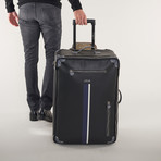 Trolley 64cm // Canvas + Leather (Black + Grey)