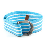 Woven Belt // Blue + White (XL)