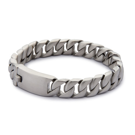 Artillery Steel Bracelet // Brushed Silver (20.5cm)