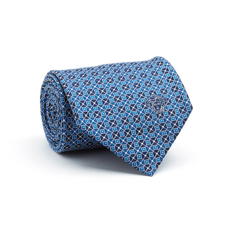 Silk Tie // Blue Pattern