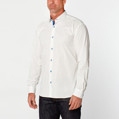Long Sleeve Button-Up Shirt // White (S)
