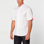 Short Sleeve Button-Up Shirt // White (2XL)