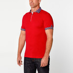 Short Sleeve Polo Shirt // Red (XL)