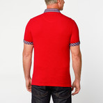 Short Sleeve Polo Shirt // Red (S)