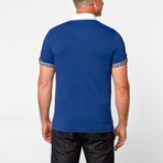 Short Sleeve Polo Shirt // Blue (L)
