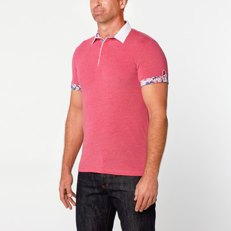 Short Sleeve Polo Shirt // Purple (S)