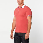 Short Sleeve Polo Shirt // Peach (L)