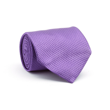 Silk Tie // Dark Violet Stripe
