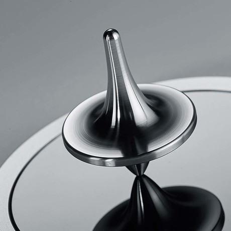 Stainless Steel Spinning Top + Spinning Base