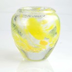 Glow In The Dark Glass Vase Sculpture // 215863