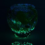 Glow In The Dark Glass Vase Sculpture // 215863