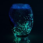 Glow In The Dark Glass Vase Sculpture // 215840