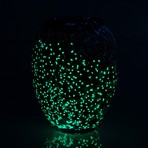 Glow In The Dark Glass Bottle Sculpture // 215838