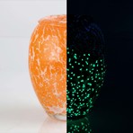 Glow In The Dark Glass Bottle Sculpture // 215838