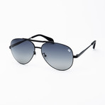 The Hughes // Black Polarized Titanium Aviators