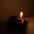 Desktop Organizer + Edison Lamp