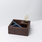 Desktop Organizer + Edison Lamp