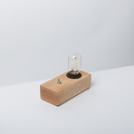Maple Desktop Edison Lamp (Oval Bulb Style)