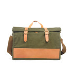 Canvas Messenger Bag // Army Green