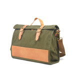 Canvas Messenger Bag // Army Green