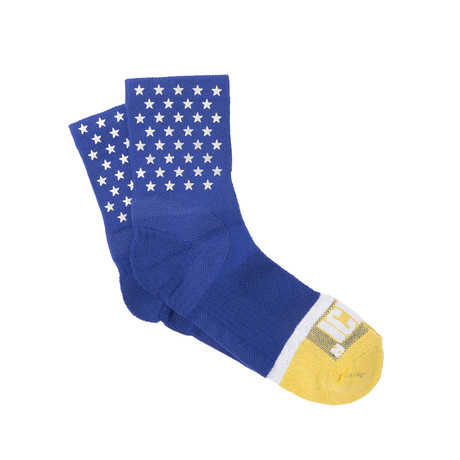 Quarter Ankle Stars Sock // Blue