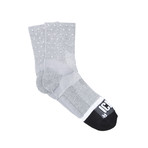 Quarter Ankle Mini Dots Sock // Grey